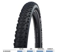 Schwalbe Addix Smart Sam Performance Folding Tyre (26 x 2.1 inch) Size