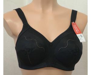 BNWT Triumph Doreen +Cotton 01 Non Wired, Full Cup, Support Bra In Black
