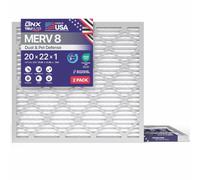 BNX TruFilter 20x22x1 Air Filter MERV 8 (2-Pack) - MADE IN USA - Dust & Pet Defense Electrostatic Pleated Air Conditioner HVAC AC Furnace Filters for Dust, Pet, Mold, Pollen MPR 600 - 700 & FPR 5