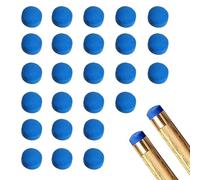 BNXF 25 Pcs 10mm Pool Tips Snooker Tips,Leather Pool Cue Tips Billiard Tips,Snooker Cue Replacement Tips Pool Stick Tips,Blue Diamond Snooker Cue Tips,Cue Tips for Pool Cues and Snooker(Blue)
