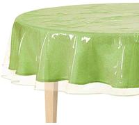 BNYD Clear Plastic Tablecloth Protector, Table Cloth Vinyl (180cm Round)