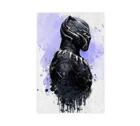 bnyesa Black Poster & Panther Marvel Black Hero Poster Canvas Poster Wall Art Decor Print Picture Paintings for Living Room Bedroom Decoration 12x18inch(30x45cm)