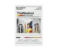 bnyesa Exclusive Art Singer Weeknd Music Cover Thursday Poster Canvas Poster Wall Art Decor Print Picture Paintings for Living Room Bedroom Decoration 12x18inch(30x45cm)