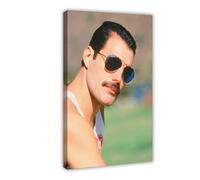 bnyesa Freddie Poster & Mercury Dormitory Bedroom Wall Art Deco Poster Canvas Poster Wall Art Decor Print Picture Paintings for Living Room Bedroom Decoration 16x24inch(40x60cm)