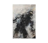bnyesa Master Chief, Spartan Halo Universe Protagonist Poster Canvas Poster Wall Art Decor Print Picture Paintings for Living Room Bedroom Decoration 12x18inch(30x45cm)