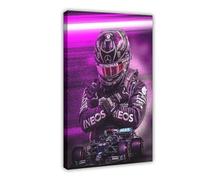 bnyesa Poster of Formula 1 Driver Lewis Hamilton 6 Canvas Poster Wall Art Decor Print Picture Paintings for Living Room Bedroom Decoration 24x36inch(60x90cm)