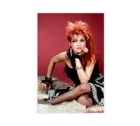 bnyesa Rocker Cyndi Lauper Star Posters Canvas Poster Wall Art Decor Print Picture Paintings for Living Room Bedroom Decoration 16x24inch(40x60cm)