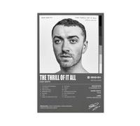 bnyesa Sam Poster & Smith The Thrill of It All 2017 Music Album Cover Autograph Poster Canvas Poster Bedroom Decor Landscape Office Room Decor Gift 08x12inch(20x30cm)