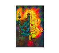 bnyesa Spiritual Art Shiva Shakti Shiva Art Lord Shiva Poster Canvas Poster Bedroom Decor Landscape Office Room Decor Gift 12x18inch(30x45cm)