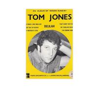 bnyesa Tom Poster & Jones Delilah Song Cover Dormitory Bedroom Wall Art Deco Poster Canvas Poster Wall Art Decor Print Picture Paintings for Living Room Bedroom Decoration 12x18inch(30x45cm)