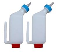 BnyHjir 2 Pieces Lamb Feeding Bottle, 800ml Goat Milk Feeder Bottles, Animal Milk Bottle Feeding, Hangable Lamb Vial, Nursing Milk Feeder Cow Feeding Apparatus For Dogs, Cow, Sheep