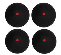 BnyHjir 4 Pack Squash Balls, 38mm Single Yellow Dot, Red Dot, Soft Rubber, High Bounce Training Squash Balls for Elite, Intermediate, Beginner, Junior Competition
