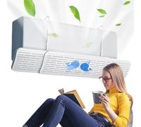 BnyHjir AC Deflector | Lightweight Flexible Split Vent Deflector,No Drilling Blocker Replacement 180-Degree Angle Shield for Home Heater Fan Installation