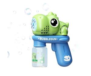 BnyHjir Bubble Machine Wand | Battery-Powered Glow Foam Maker | Leak-proof Dinosaur Design Handheld Bubble Blower Wand,for Ages 3-8 Kids Boys Girls Adult Youth Night Party Backyard Birthday Lawn