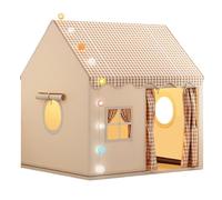BnyHjir Playhouse Kids Indoor, 120×105×128cm Indoor Playground Equipment, Play Tent House, Kids Play Tent, Large Playhouse, Castle Fairy Tents, Furniture