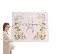 BnyHjir Pregnancy Memory Book | Pregnancy Planner Tracker Baby Memory Book | Hard Cover Diary Milestone Scrapbook Parenting Announcements for Women Baby Shower Birthday