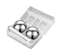 BnyHjir Stainless Ice Cubes,55mm Reusable Round Whiskey Rocks - Kitchen Utensils Gadgets for Cool Drinks Coffee Beer Vodka Chocolate Fruit Candy Parties Camping Drinking Food
