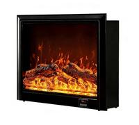 BNZCZY Decorative Atomized Flame Electric Fireplace With Humidifier, Remote Control, Embeddable For TV Cabinet/Bookshelf(Size:80cm/31.49in,Color:decorative version with frame)