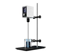 BNZCZY Digital LCD Overhead Stirrer, Variable Speed Mechanical Liquid Mixer With Thickened Carbon Steel Base, For Chemical Coating Reagent Mixing(Size:40L,Color:Model 120SH)