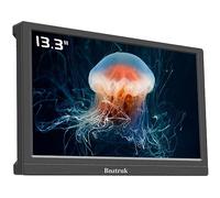 Bnztruk 13.3 Inch Portable Monitor with HDMI and VGA Port 1366x768 FHD TFT Display for Raspberry Pi Laptop PC MacBook Xbox PS3 PS4 60Hz 5ms PC 16:9 External Display