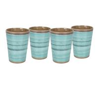 Bo-Camp - Cup - 100% Melamine - Ø 8.5 cm - Aqua - 4 pieces