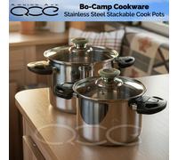 Bo-Camp - Cookware set - Elegance Compact 2 - Stainless steel