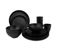 Bo-Camp Industrial Collection Tableware Orville 16 Pieces Black