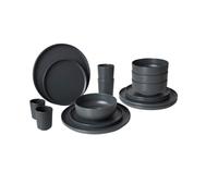 Bo-Camp Industrial Collection Tableware Patom 16 Pieces Anth InUK