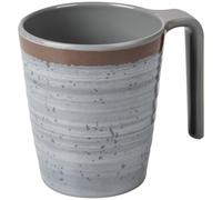 Bo-Camp Melamine Mug Set 400 Ml 4 Pieces Grey / Brown - Glasses, Cups & Mugs