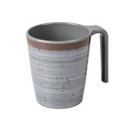 Bo-Camp Melamine Mug Set 400 Ml 4 Pieces Grey / Brown - Glasses, Cups & Mugs