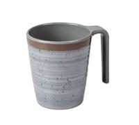 Bo-Camp Melamine Mug Set 400 Ml 4 Pieces Grey / Brown - Glasses, Cups & Mugs