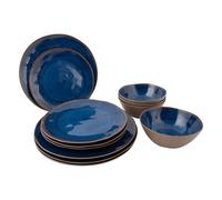 Bo-Camp Tableware Halo Melamine (12 Pieces / Blue)