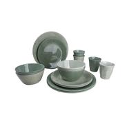 Bo-Camp Tableware Mix & Match Melamine 16 Pieces Green