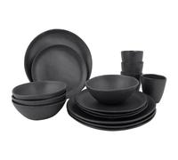 Bo-Camp Urban Collection Tableware Hoxton 16 Pieces Grey