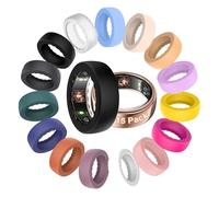 BO&DQQ 15 Pack Ultra-Thin Ring Cover Compatible with Oura Ring Gen 4/4 Ceramic/Gen 3, Anti-Scratch Elastic Silicone Smart Ring Protector Case for Men Women Working Out Gym