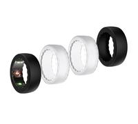 BO&DQQ 4 Pack Ring Cover Compatible with Oura Ring Gen 4/4 Ceramic,Gen 3 Horizon/Heritage, Anti-Scratch Elastic Silicone Protector Case for Smartring Men Women Working Out Gym