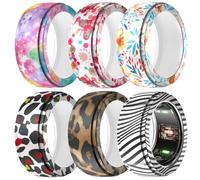 BO&DQQ 6 Pack Smart Ring Protector Cover - Compatible with Oura, Samsung Galaxy, ULTRAHUMAN, RingConn Rings - Thin Soft Silicone Case Accessories