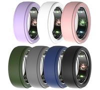 BO&DQQ 7 Pack Smart Ring Protector - Compatible with Oura, Samsung, Ultrahuman, RingConn Rings & More, Thin Soft Silicone Case Accessories for Men & Women