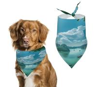 Bo Hon Lsland -Vietnam Dog Bandanas Triangle Scarfs Printing Bib Scarf Adjustable Accessories for Small Dogs And Cats