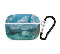 Bo Hon Lsland -Vietnam Earphone Case PC Bluetooth Earbud Cove Headphone Cases Compatible with Airpods Pro White-style