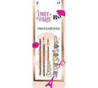 Bo...Paris Clic Clac Hair Clips Pack of 4 Random Colours Normal to Thick Hair Pack of 1