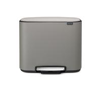 Brabantia Bo pedal bin 3x11 l mineral concrete grey