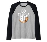 Bo Yeshua Bo Shofar Prophetic Faith Raglan Baseball Tee