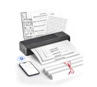 BO4NSHIP A4 Portable Thermal Printer - P83 Thermal Printer a4 with 3 Rolls, Wireless Mobile Bluetooth Printer Compatible with Phone & Laptop, Inkless Printer for Home, Office, Car, Study