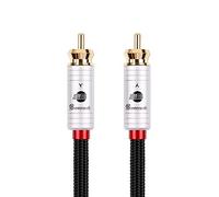 BOAACOUSTIC JIB Audiophile HiFi RCA to RCA Subwoofer Cable Digital Audio Coaxial Cable [ 4N OFC ] for S/PDIF Digital Audio, Composite Video Cable, Home Theater, HDTV, Subwoofer, Hi-Fi Systems - 1M