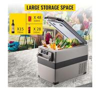 BOABEODVB 20L 22L 35L 45L 55L Car Refrigerator Mini Fridge Freezer Portable Compressor Cooler 12/24V DC 110-240V Ice Box For Camping(45L)