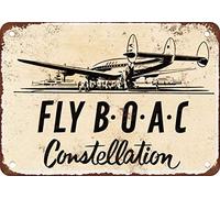 Boac Constellation Metal Tin Sign 8X12 Inches