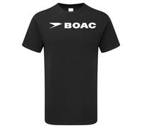 BOAC T-shirt British Airline Flight Crew Airport Classic Logo