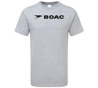 BOAC T-shirt British Airline Flight Crew Airport Classic Logo
