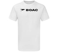 BOAC T-shirt British Airline Flight Crew Airport Classic Logo